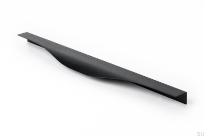 Poignée de meuble Edge Noma 0254 256 Aluminium Noir Brossé