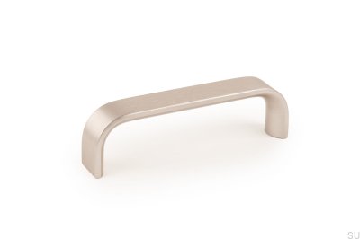 Poignée de meuble oblongue Sense Mini 96, argent brossé