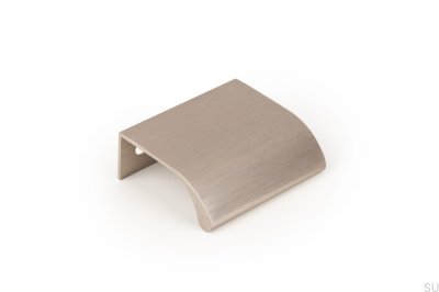 Poignée de meuble Ona 32 Edge en aluminium anodisé argent