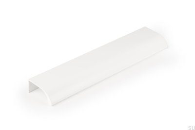 Poignée de meuble Ona 128 Edge en aluminium blanc