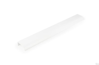 Poignée de meuble Ona 256 Edge en aluminium blanc