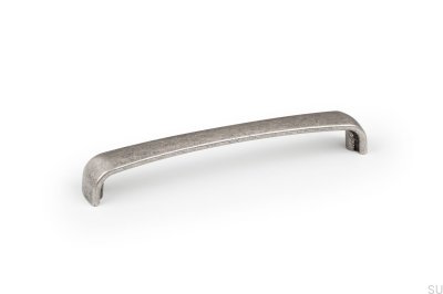 Poignée de meuble oblongue Orion 128 Argent antique