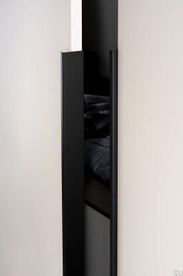 Bord de meuble poignée de meuble Way 1056 Aluminium noir