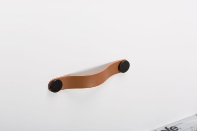 Poignée de meuble Flexa 128 Cuir Beige avec Noir