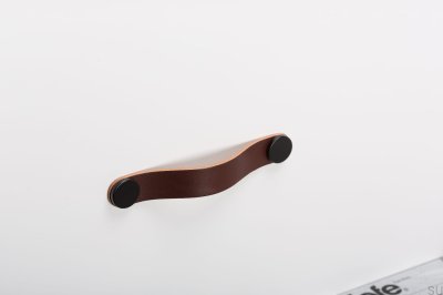 Poignée de meuble Flexa 128 Cuir Marron avec Noir