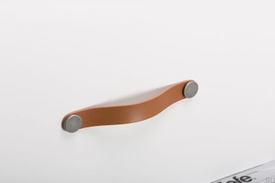Poignée de meuble Flexa 160 Cuir Beige avec Étain