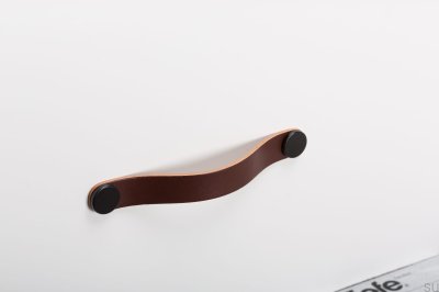 Poignée de meuble Flexa 160 Cuir Marron avec Noir