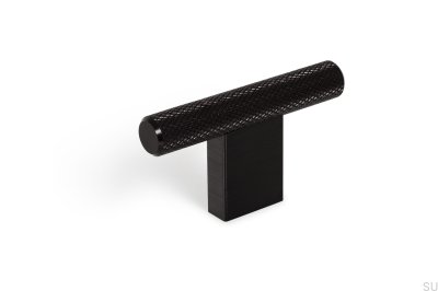 Bouton de meuble T-Bar Graf Mini, noir
