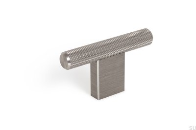 Bouton de meuble T-Bar Graf Mini Silver