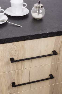 Poignée de meuble longue Graf Mini 256 Noir