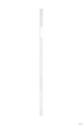 Poignée de meuble allongée Peak 1120 Aluminium Blanc (asymétrique)