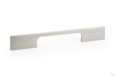 Peak 192 Poignée de meuble allongée en aluminium argent
