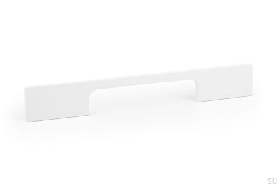 Poignée de meuble allongée Peak 192 Aluminium Blanc
