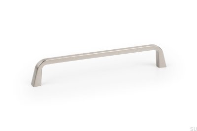 Poignée de meuble allongée Este 160 Nickel brossé