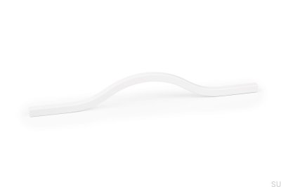 Poignée de meuble longitudinale Brave 192 Aluminium Blanc