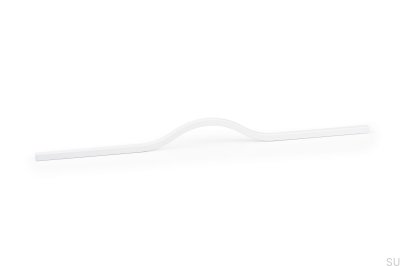 Poignée de meuble longitudinale Brave 320 Aluminium Blanc