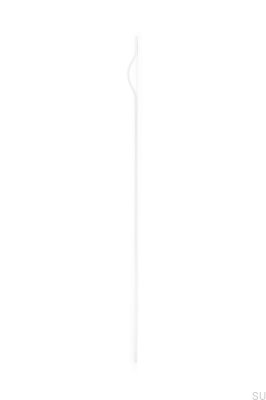Poignée de meuble longitudinale Brave 992 Aluminium Blanc (asymétrique)