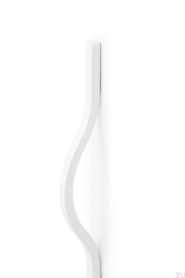 Poignée de meuble longitudinale Brave 992 Aluminium Blanc (asymétrique)
