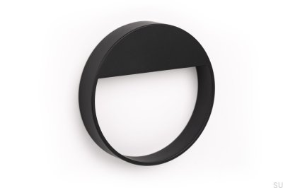Poignée de meuble ronde Bau 64, métal noir