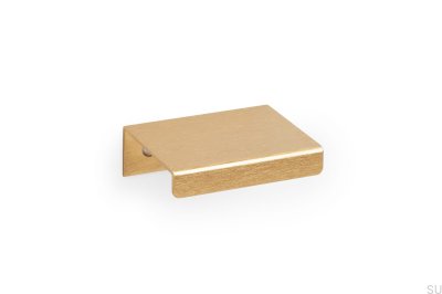 Poignée de meuble Way 32 Edge, aluminium brossé doré