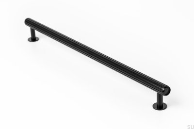 Rille 320 Poignée de Meuble Oblongue Noir Brossé