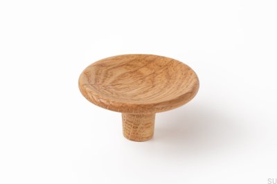 Bouton de meuble Disc 38, Bois, Chêne