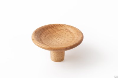Bouton de meuble Disc 50, Bois, Chêne