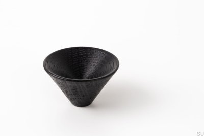 Bouton de meuble Conic 43 Bois Laqué Noir