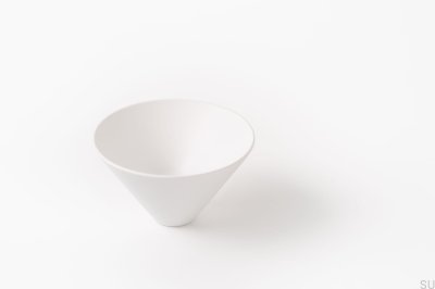 Conic 43 Bouton de Meuble Métal Blanc Mat