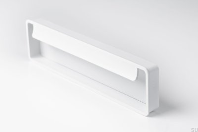 Poignée de meuble encastrée Fold Metal White Mat
