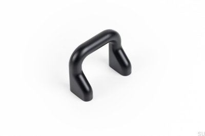 Poignée de meuble allongée Soft 32 Noir Mat