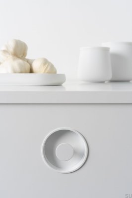Poignée de meuble encastrée Dipo Blanc Mat