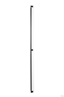 Poignée de meuble Arpa 1178, aluminium, noir, brossé