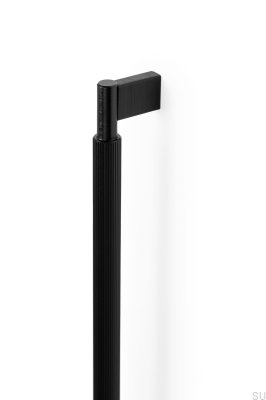 Poignée de meuble Arpa 1178, aluminium, noir, brossé