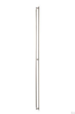 Poignée de meuble longitudinale avec Arpa Plate 1178, Aluminium, Argent, Brossé