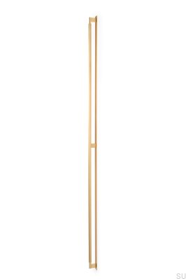 Poignée de meuble longitudinale avec Arpa Plate 1178, Aluminium, Doré, Brossé