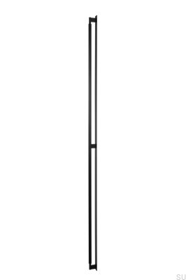 Poignée de meuble longitudinale avec Arpa Plate 1178, Aluminium, Noir, Brossé