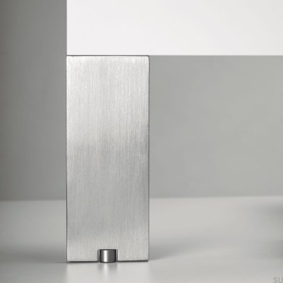 Pied de meuble brossé Argent Fonda 150