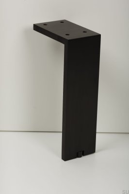 Pied de meuble Fonda 200 en aluminium noir brossé