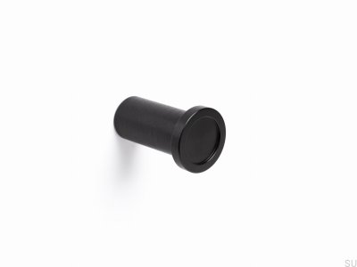 Support Mural Rond Aluminium Noir Eco