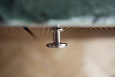 Bouton de meuble en acier brossé Uno