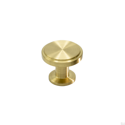 Bouton de meuble Uno Laiton brossé Non laqué