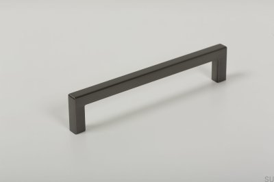 Poignée de meuble allongée U 0056 128 Metal Grey Brushed