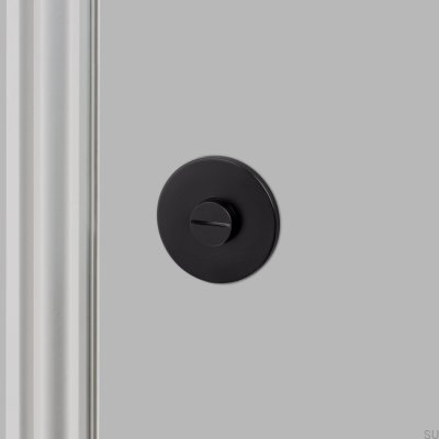 Verrou à bouton noir Linear Steel