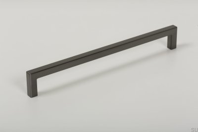 Poignée de meuble allongée U 0056 192 Metal Grey Brushed