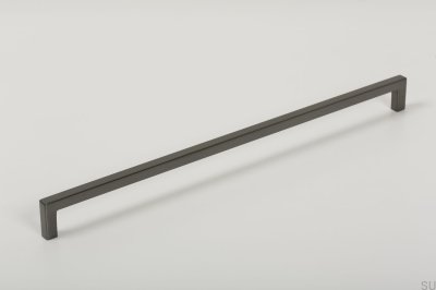 Poignée de meuble allongée U 0056 320 Metal Grey Brushed
