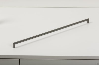 Poignée de meuble allongée U 0056 492 Metal Grey Brushed