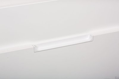 Poignée de meuble encastrée Hide 90 Metal White