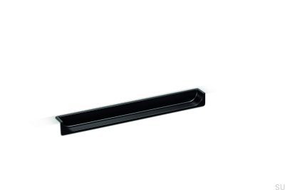 Poignée de meuble encastrée Hide 90 Metal Black