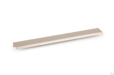 Curve 192 Aluminium Silver Poignée de meuble à bord brossé